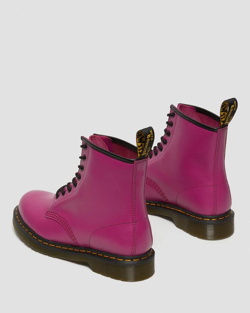 Dr Martens 1460 Smooth Læder Snørestøvler Herre Lyserød | DK 532QMA